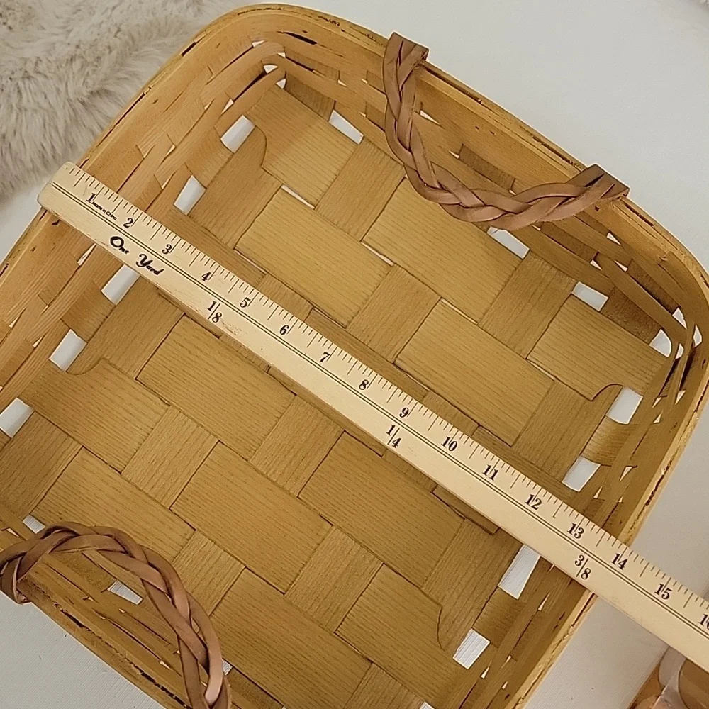Vintage Peterboro Basket Co. Divided Picnic Charcuterie Organizer